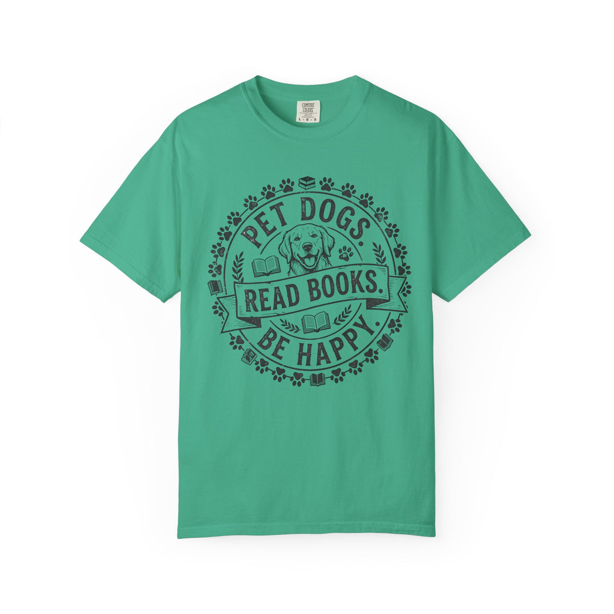 Pet Dogs Read Books Be Happy T-Shirt