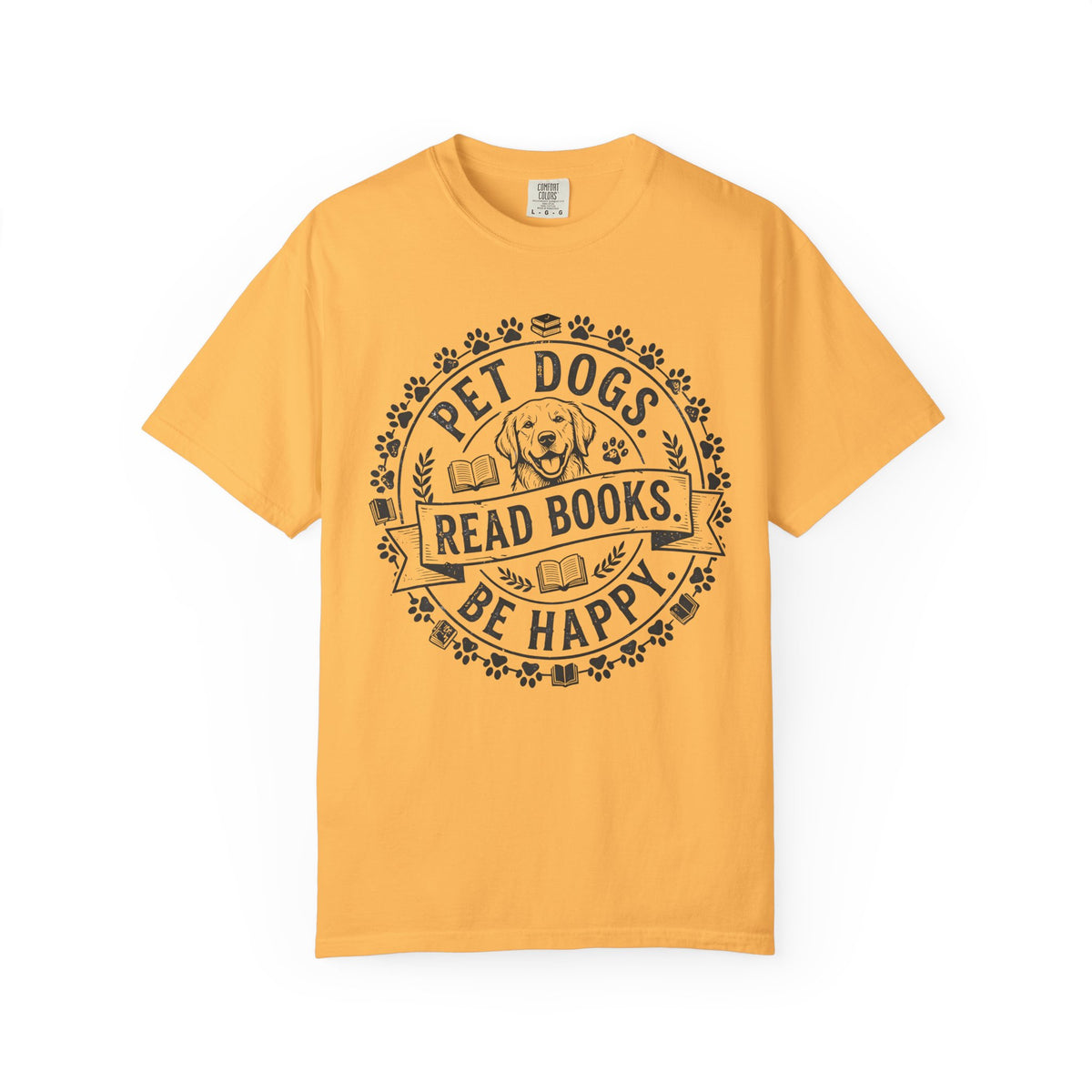 Pet Dogs Read Books Be Happy T-Shirt