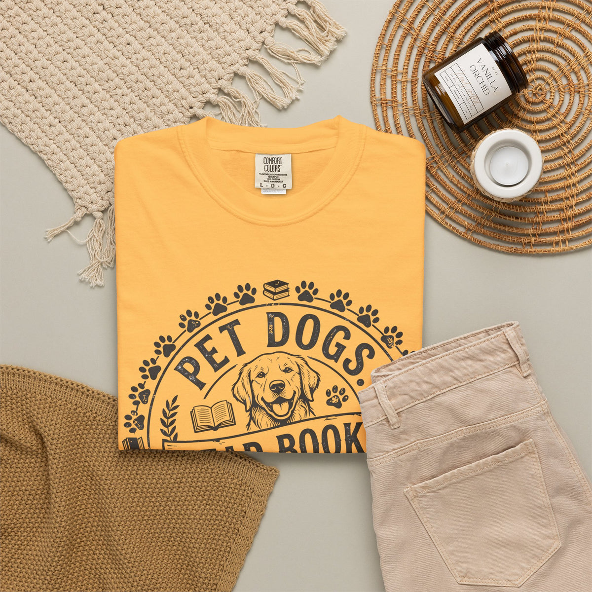 Pet Dogs Read Books Be Happy T-Shirt